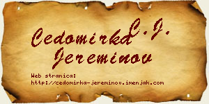 Čedomirka Jereminov vizit kartica